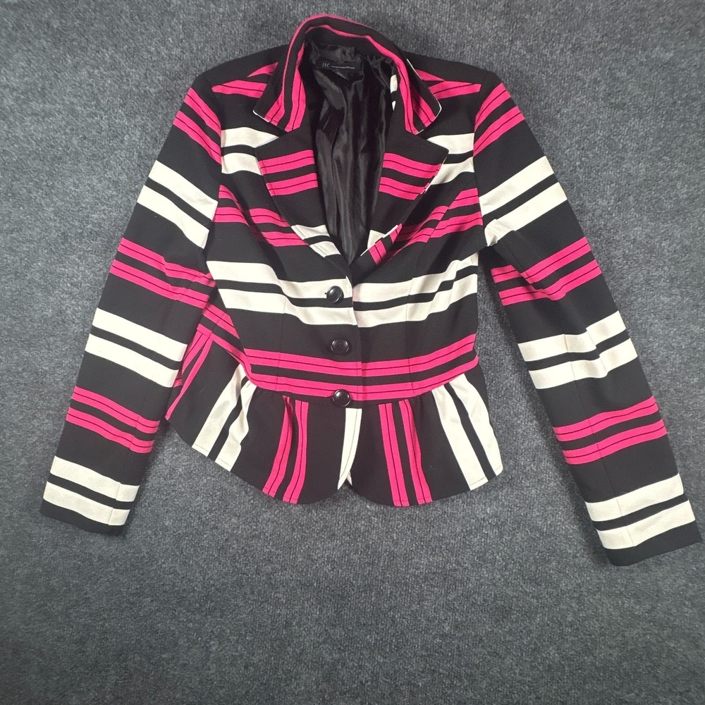 INC International Concepts‎ Blazer Jackets Womens 8 Multicolor Striped Stretch